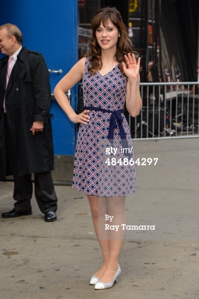 Зоуи Дешанель. Зоуи на Зоуи на Good Morning America, Нью-Йорк - 14 Апреля, 2014