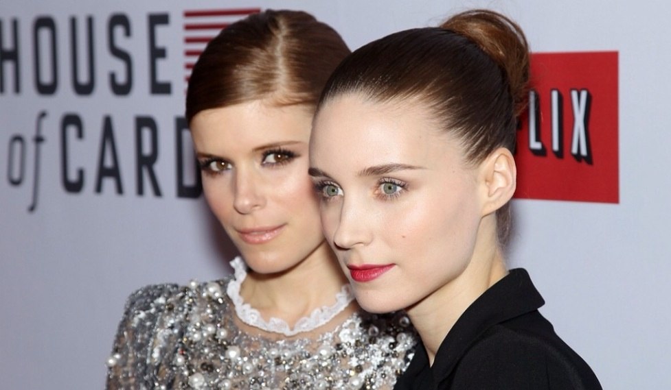 Руни Мара. Руни и Кейт на премьере "House of Cards" в Нью-Йорке