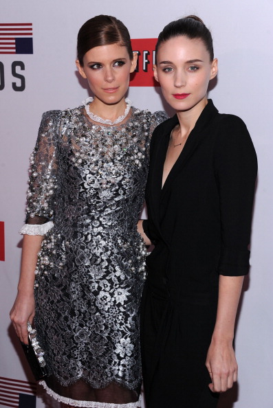 Руни Мара. Руни и Кейт на премьере "House of Cards" в Нью-Йорке