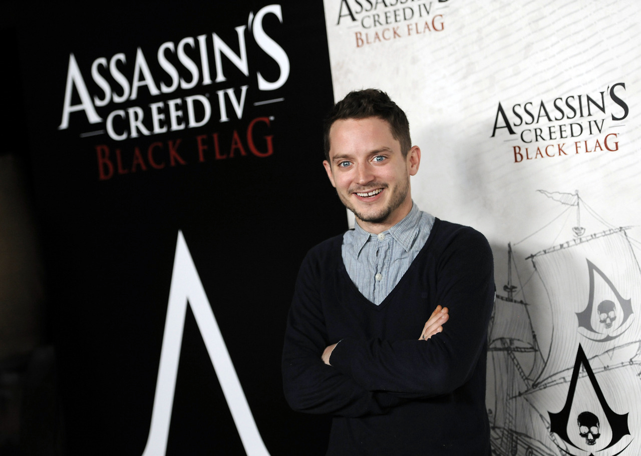 Элайджа Вуд. Hosting Assassin's Creed IV Black Flag Launch