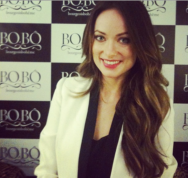 Оливия Уайлд. Фото с пресс-конференции приуроченной к запуску новой коллекции одежды компании Bo.Bô.