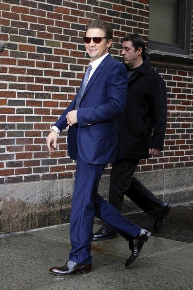 Джереми Реннер. Arrives at the 'Late Show with David Letterman' in NYC