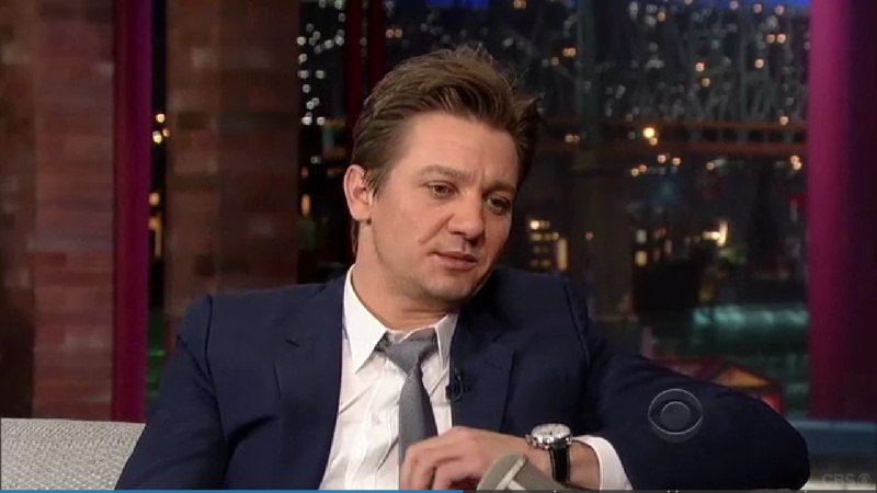 Джереми Реннер. Jeremy Renner on the Late Show with David Letterman 