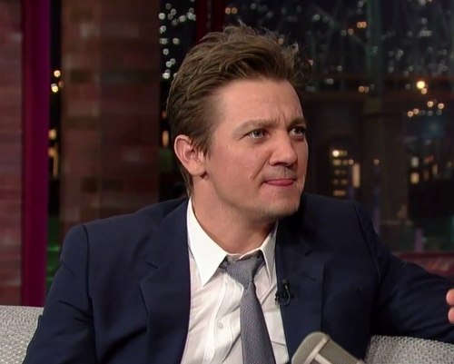 Джереми Реннер. Jeremy Renner on the Late Show with David Letterman 