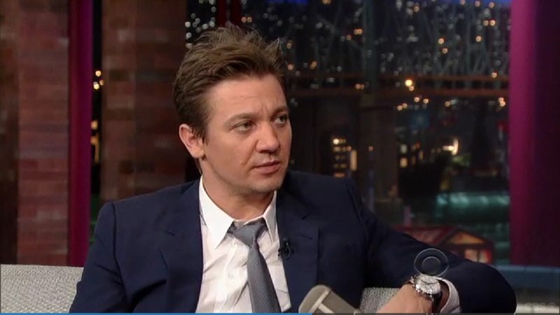 Джереми Реннер. Jeremy Renner on the Late Show with David Letterman 