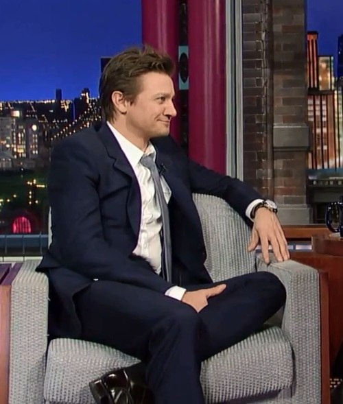 Джереми Реннер. Jeremy Renner on the Late Show with David Letterman 