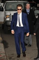 Джереми Реннер. Arrives at the 'Late Show with David Letterman' in NYC