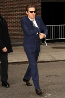 Джереми Реннер. Arrives at the 'Late Show with David Letterman' in NYC