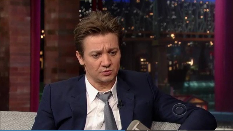 Джереми Реннер. Jeremy Renner on the Late Show with David Letterman 