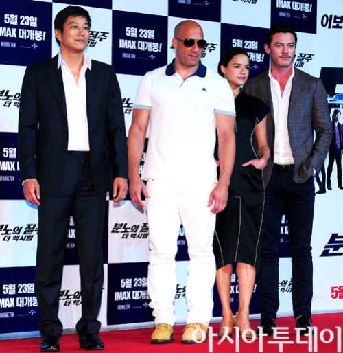 Мишель Родригес. Michelle Rodriguez promoting Fast & Furious 6 in Korea