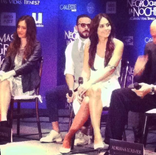 Cурия Вега. Сурия на пресс-конференции фильма «Темнее ночи» (24.07).