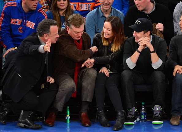 Оливия Уайлд. Баскетбольный матч «Никс» против «Клипперс»