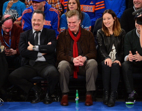 Оливия Уайлд. Баскетбольный матч «Никс» против «Клипперс»