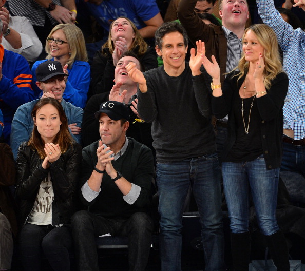 Оливия Уайлд. Баскетбольный матч «Никс» против «Клипперс»