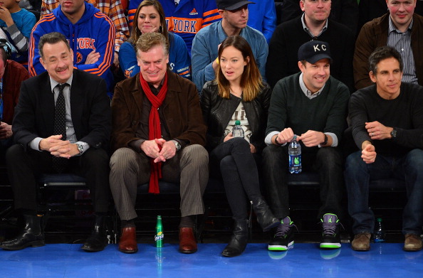 Оливия Уайлд. Баскетбольный матч «Никс» против «Клипперс»