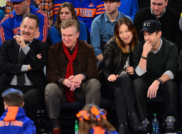 Оливия Уайлд. Баскетбольный матч «Никс» против «Клипперс»