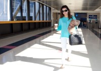 Ева Лонгория. Ева Лонгория прибыла в Лос-Анджелес (Los Angeles International Airport).