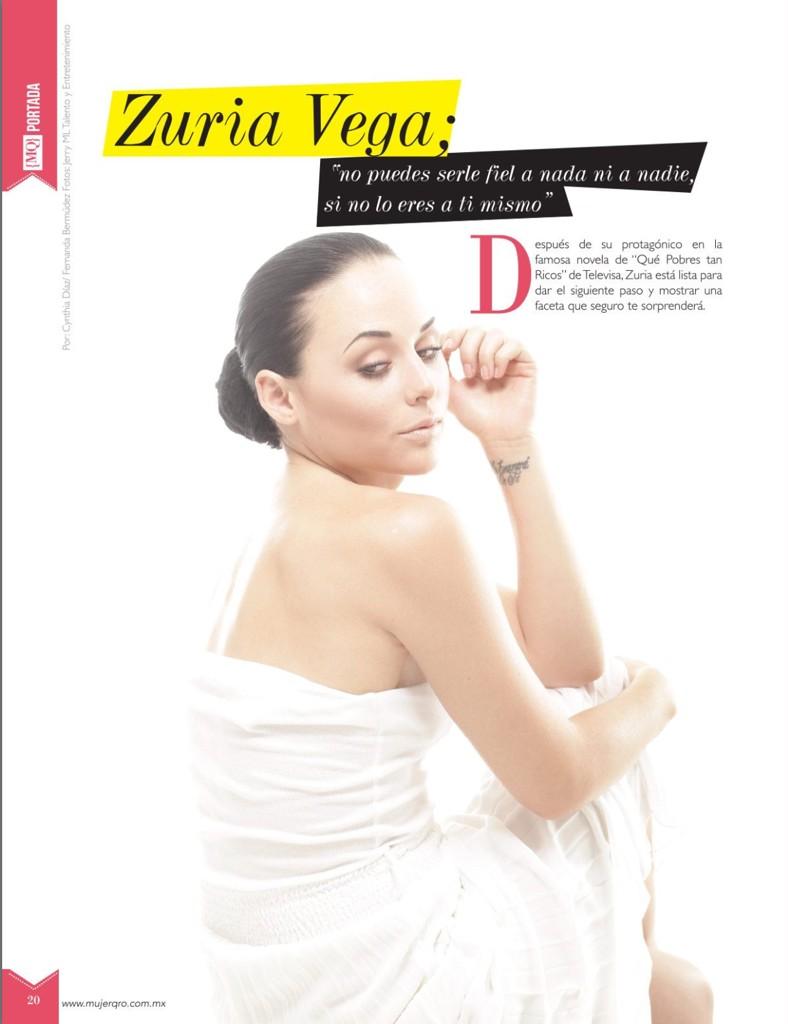 Cурия Вега. Сурия украсила обложку и страницы журнала «Mujer Queretaro» (июль-август 2014).