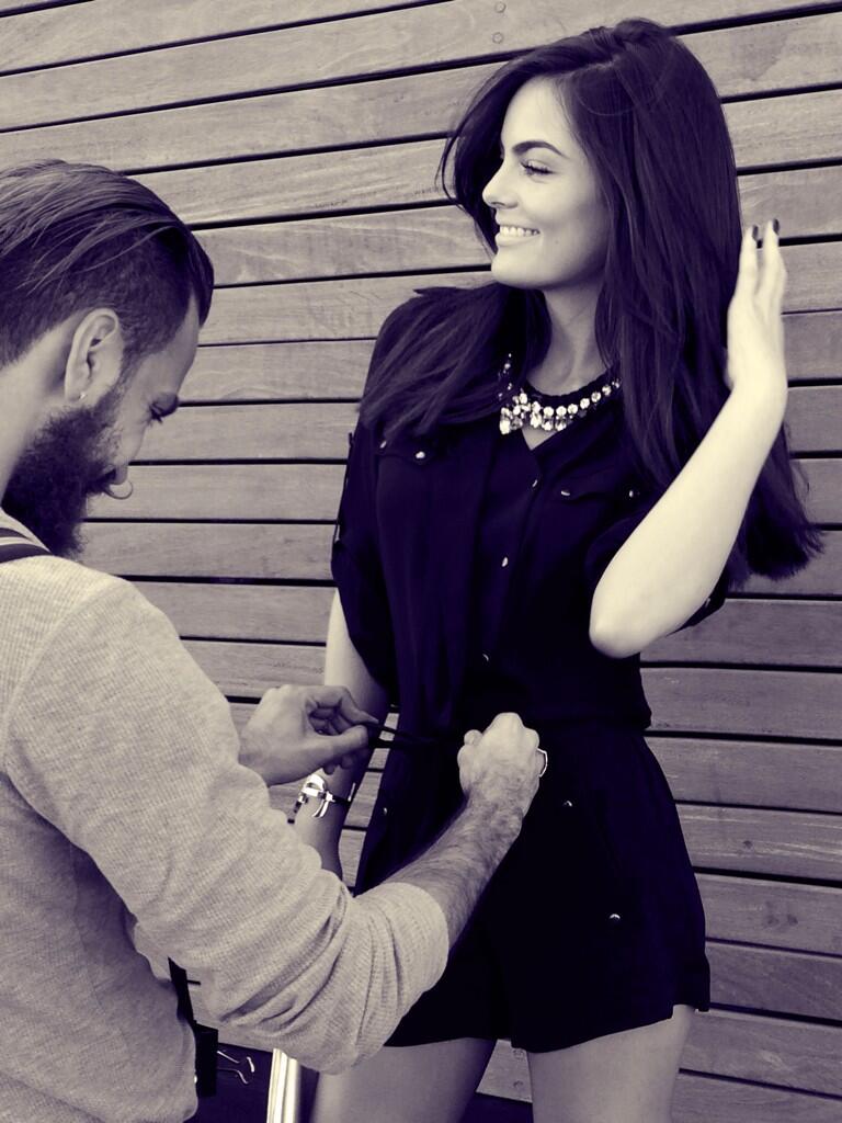 Химена Наваррете. фото со съемок новой фотосессии Химе. Фотосессия прошла для модного бренда BCBGMAXAZRIA.