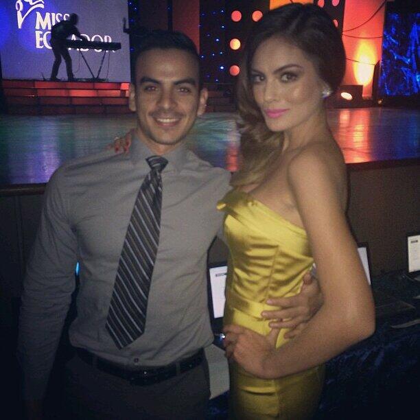 Химена Наваррете. Многим фанатам посчастливилось сфотографироваться с Хименой на конкурсе Мисс Эквадор.