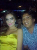 Химена Наваррете. Многим фанатам посчастливилось сфотографироваться с Хименой на конкурсе Мисс Эквадор.
