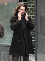 Колин Фаррелл. Фото со съемок фильма "Зимняя сказка" в Нью-Йорке.