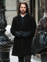 Колин Фаррелл. Фото со съемок фильма "Зимняя сказка" в Нью-Йорке.