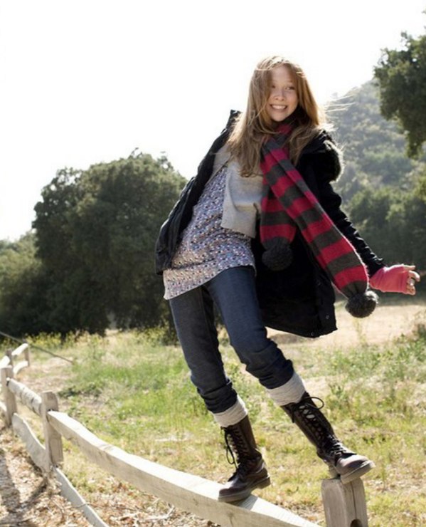 Молли К. Куинн. Фотосессия для журнала H&M Kids, коллекция одежды Осень/Зима 2008