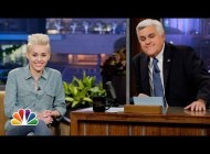 Майли Сайрус. Майли посетила шоу Джея Лено. Miley Cyrus' First TV Appearance - The Tonight Show with Jay Leno