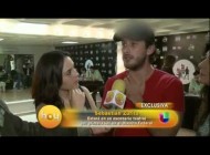 Zuria Vega y Sebastian Zurita en los ensayos cama para dos - programa Hoy 0.09.2013