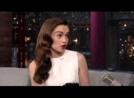 Emilia Clarke White Dress Nice Legs 3/13/13